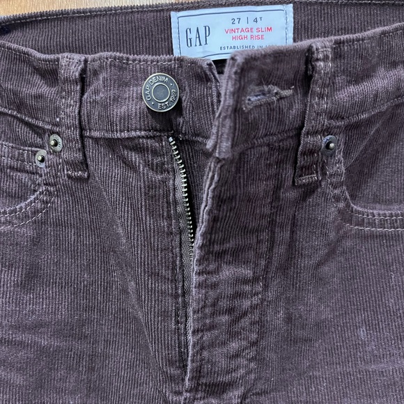 Gap Corduroy Vintage Slim High-rise pants - Picture 3 of 6